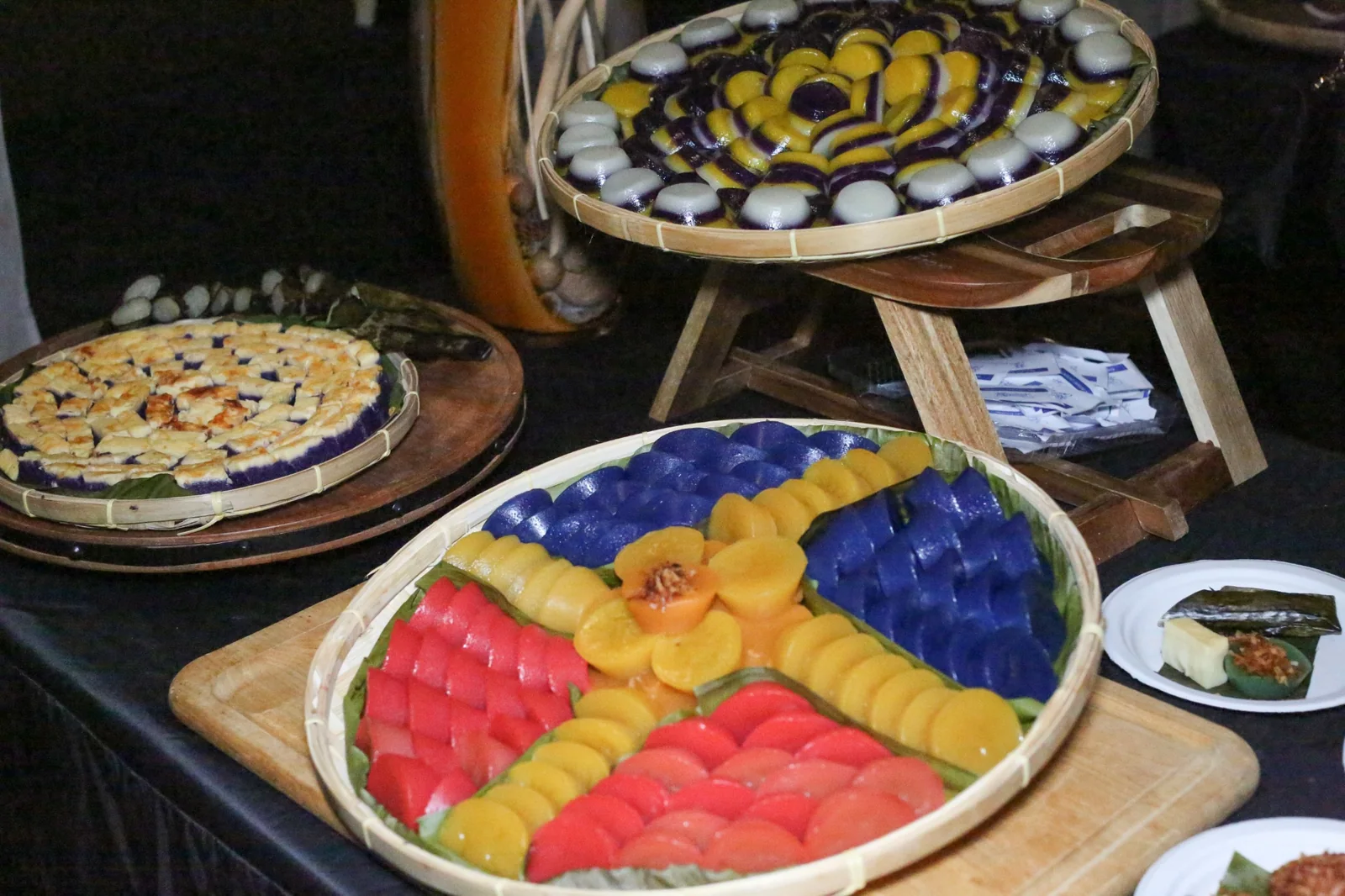 Colorful Filipino desserts